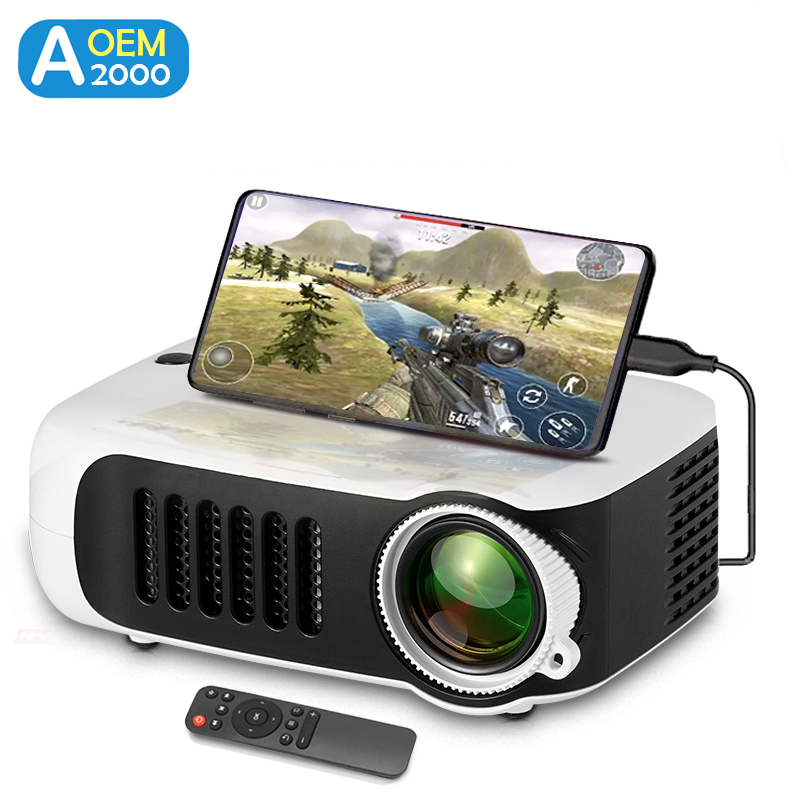 Home Cinema Gaming - A2000 Mini projektor Przenośny projektor LED