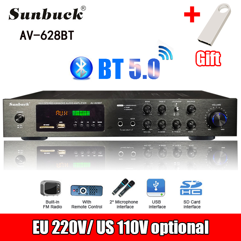 Home Cinema Choice - Wzmacniacz mocy 110/220V 2000W Bluetooth Audio