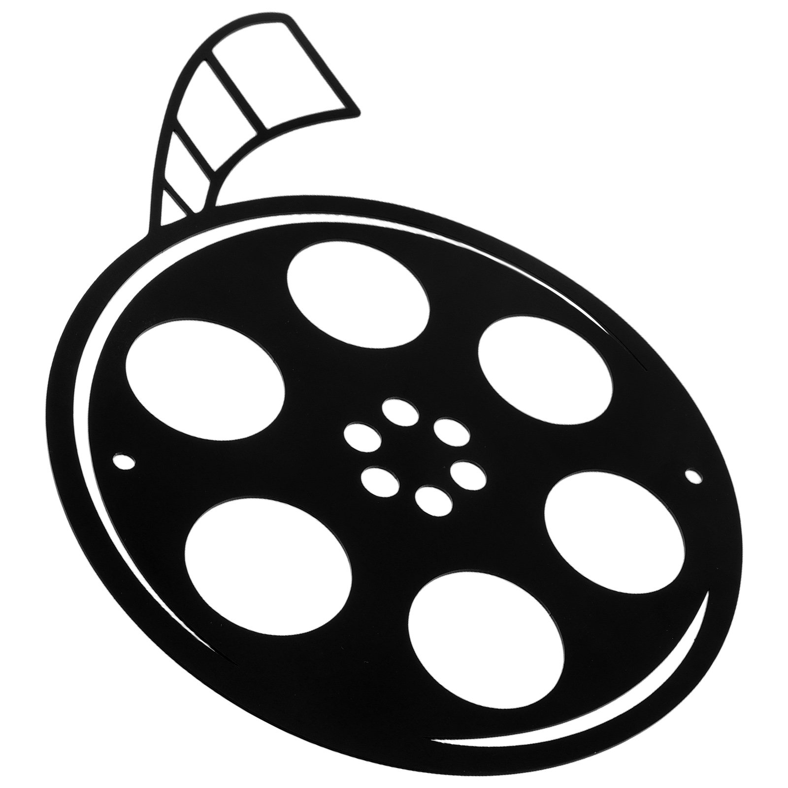 Home Cinema Films - Dekoracja ścienna z metalowym filmowym kotułem,