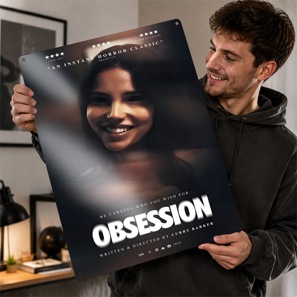 Home Cinema Films - Plakat Metalowy Obsesja Filmowa Sztuka Ścienna