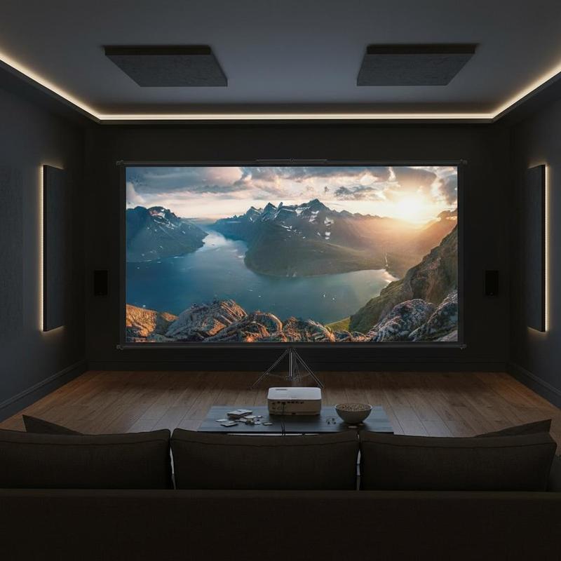 Home Cinema Gaming - Przenośny ekran projekcyjny 110 cali 16:9