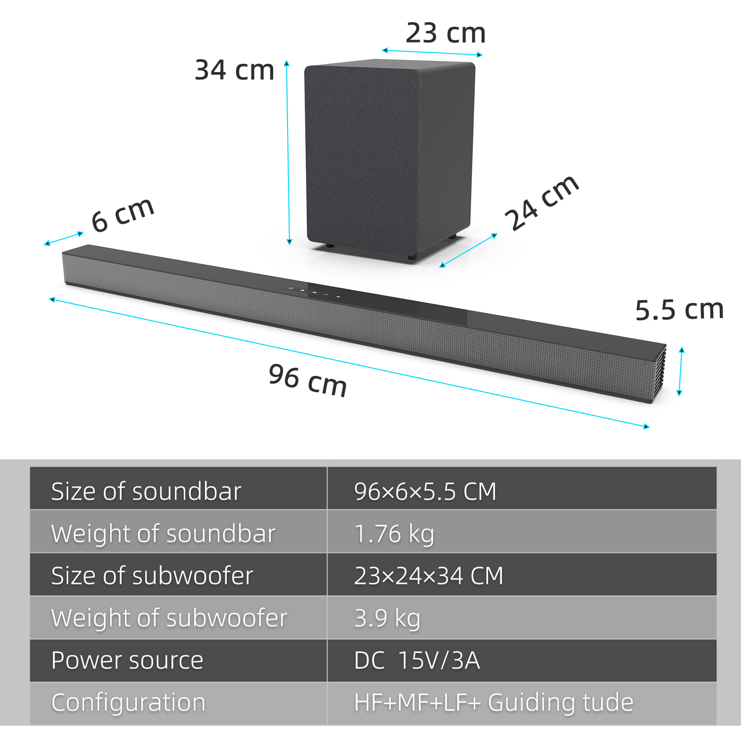 Soundbar 84W z subwooferem, gł – Home Cinema Gadgets recenzja i cena