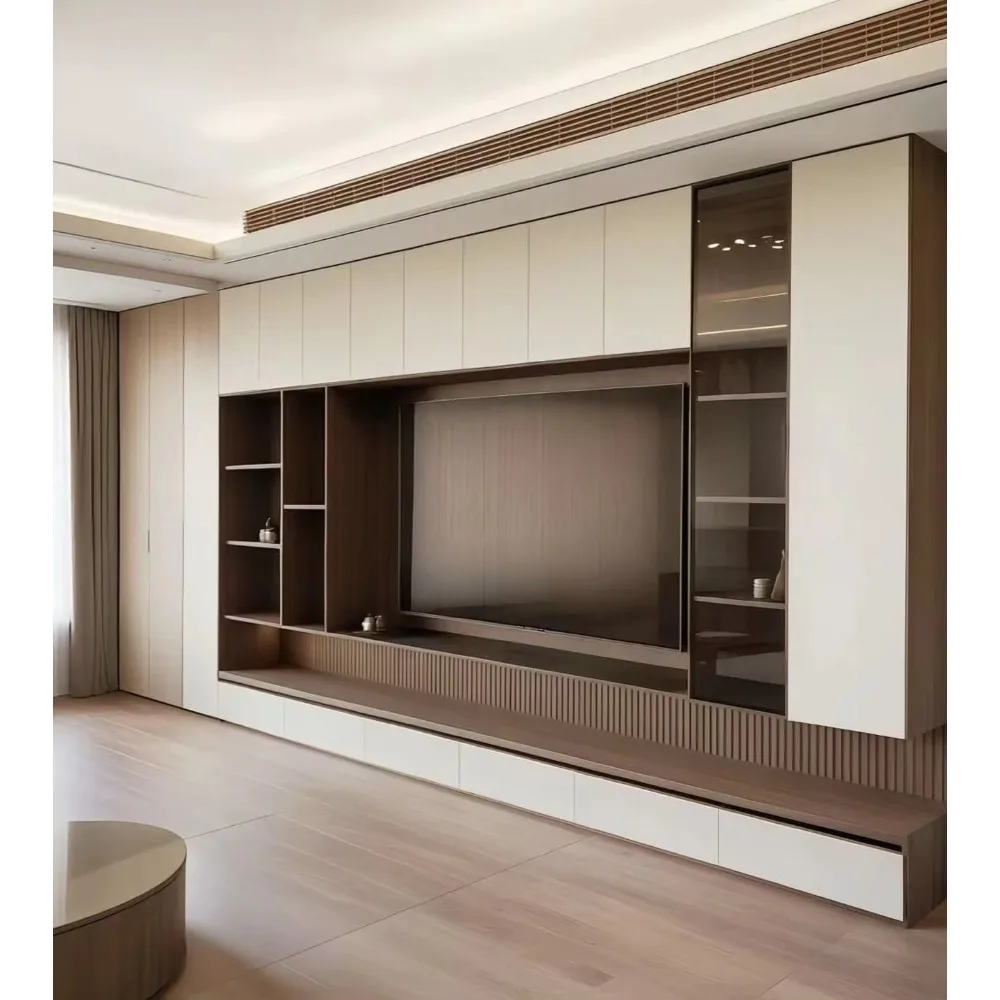 Nowoczesna, drewniana, niska s – Home Cinema Furniture recenzja i cena