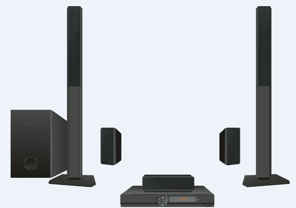 Najnowsze głośniki 5.1ch do ki – Home Cinema With Wireless Rear Speakers recenzja i cena
