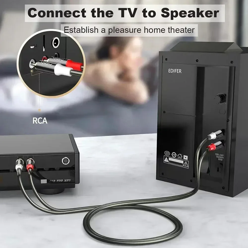 Kabel 2RCA do 2RCA 2-męski do  – Home Cinema Gaming recenzja i cena