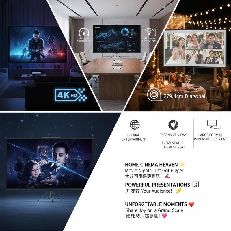 Przenośny ekran projekcyjny 11 – Home Cinema Gaming recenzja i cena