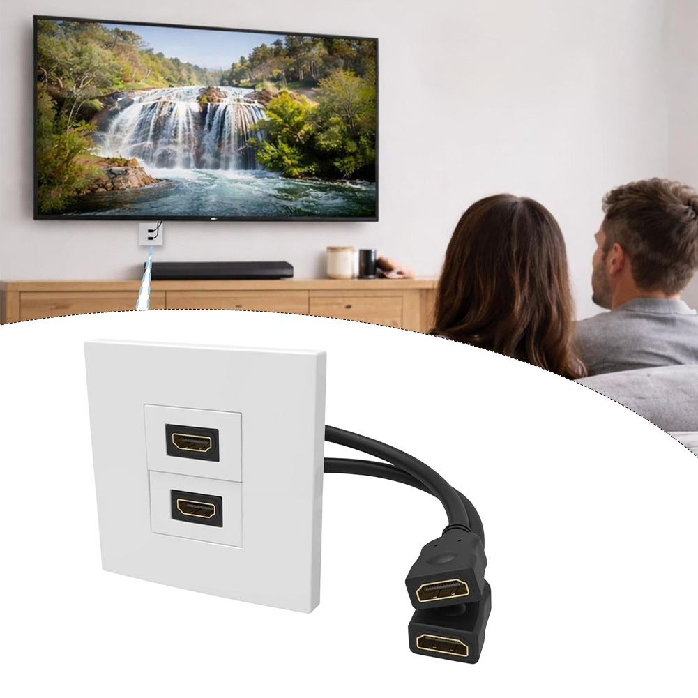 Płytka ścienna z dwoma portami – Home Cinema Gaming recenzja i cena